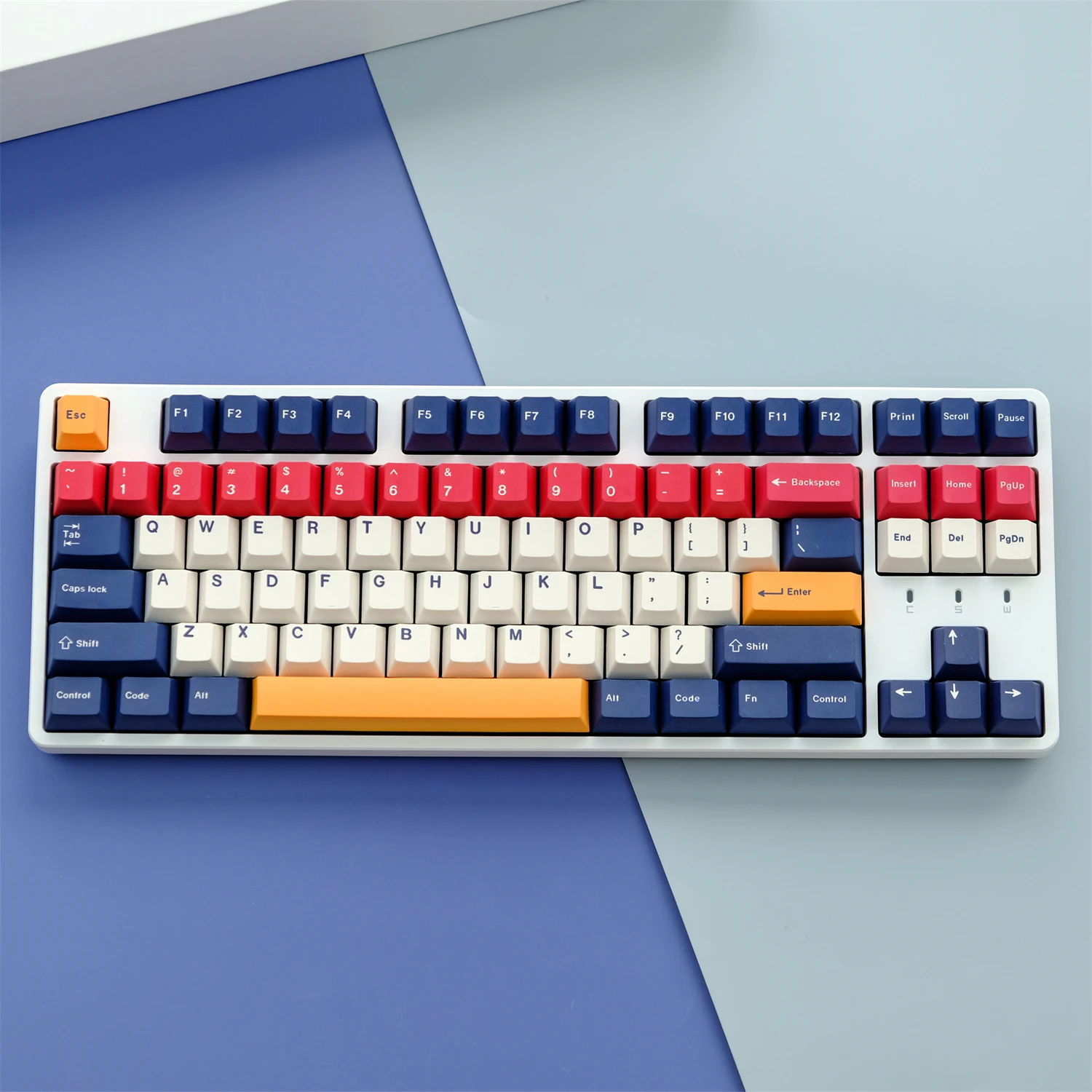 

Механическая клавиатура GMK Splice с 129 клавишами PBT Cherry Profile DYE-SUB, персонализированные колпачки для переключателей MX 60%, 80%, 100%