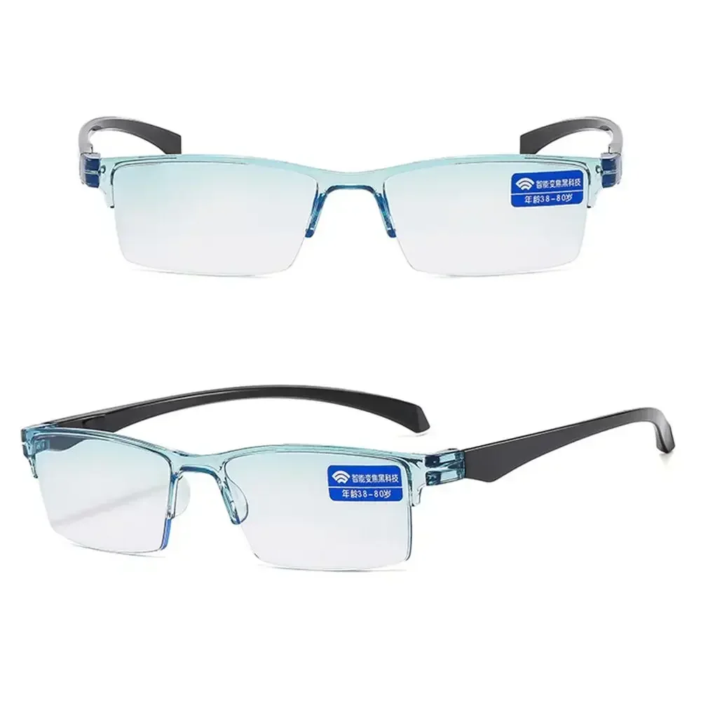 

Smart Automatic Zoom Reading Glasses Autofocus Power Half-Rim Near Far Computer Glasses Anti Blue Ray Reading Glasses