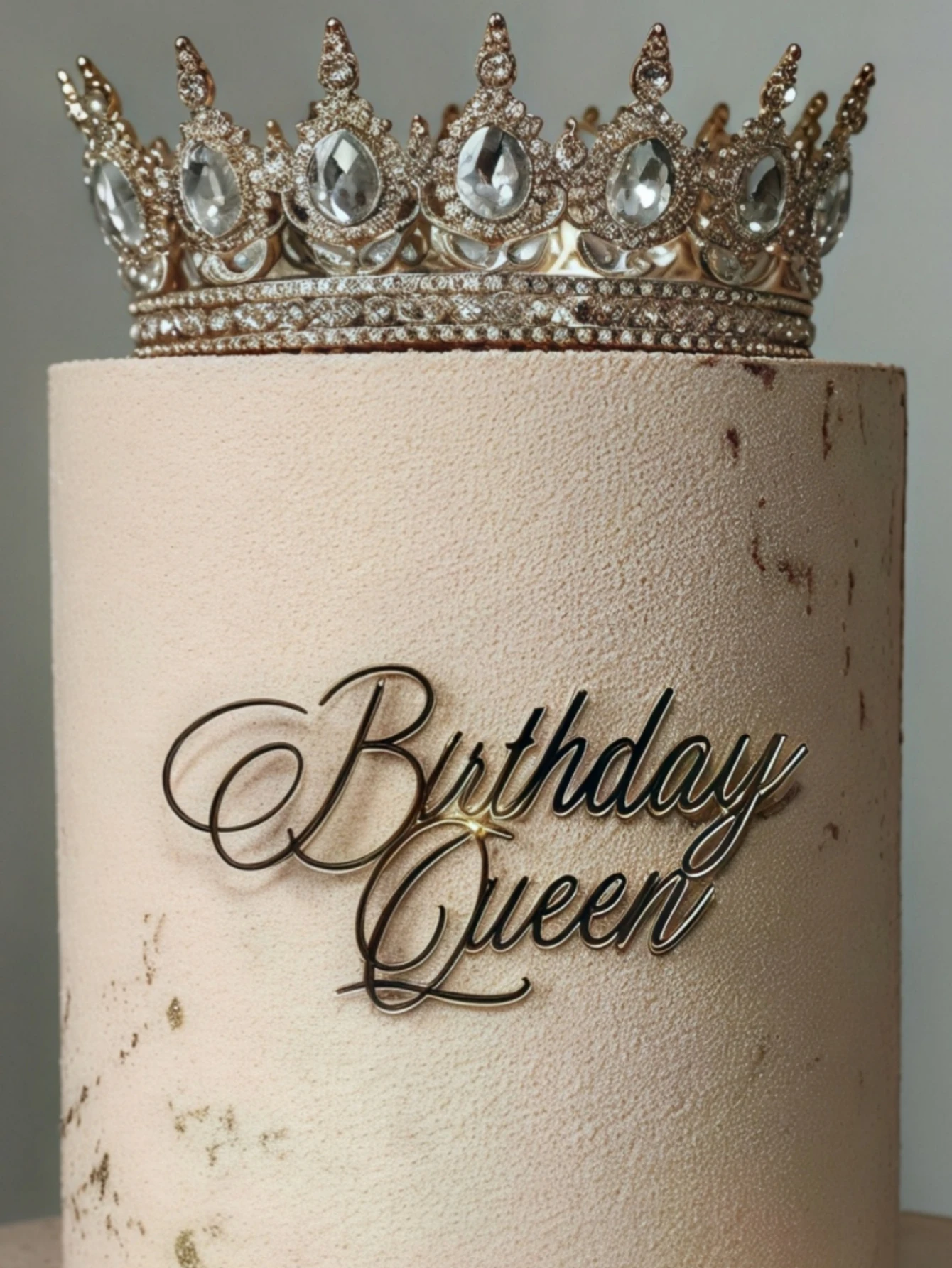 Tapa para tarta PMMA "Reina de cumpleaños", decoración para fiesta de cumpleaños/Navidad, complemento para pastel y elementos esenciales para hornear, 3 uds.