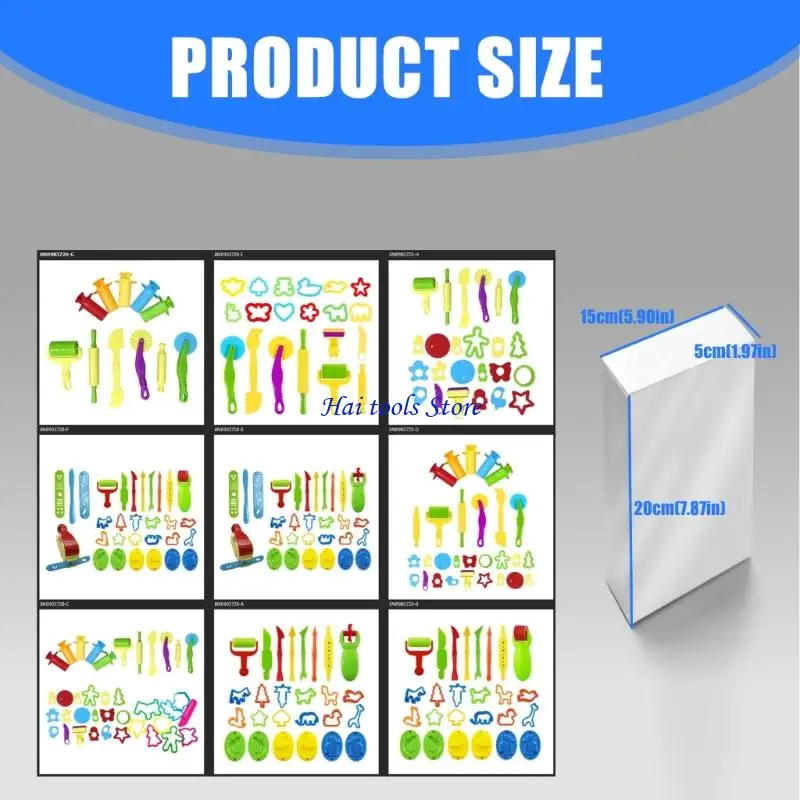 Tragbares Tonform-Stempel-Set für Künstler