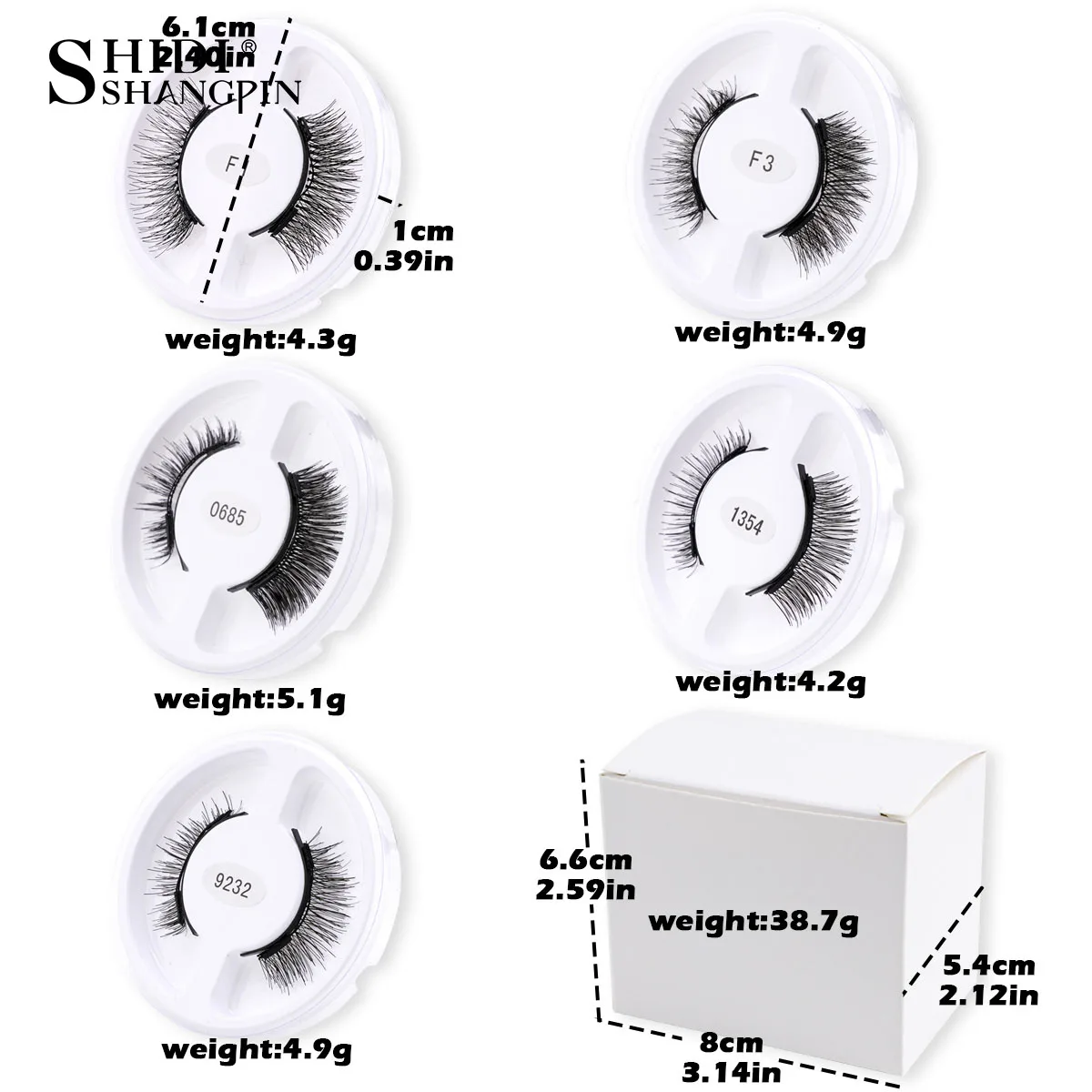 Magnetic Eyelashes Set with Tweezers 5 Pairs Reusable Easy to Use No Glue Magnetic False Eyelashes Curly Lashes Extension Makeup