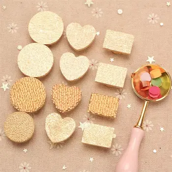 Su dalgalanma mühür mumu damga kafa geometrik kalp DIY Sealling balmumu damga Scrapbooking zarf davetiye hediyeler el sanatları dekorasyon