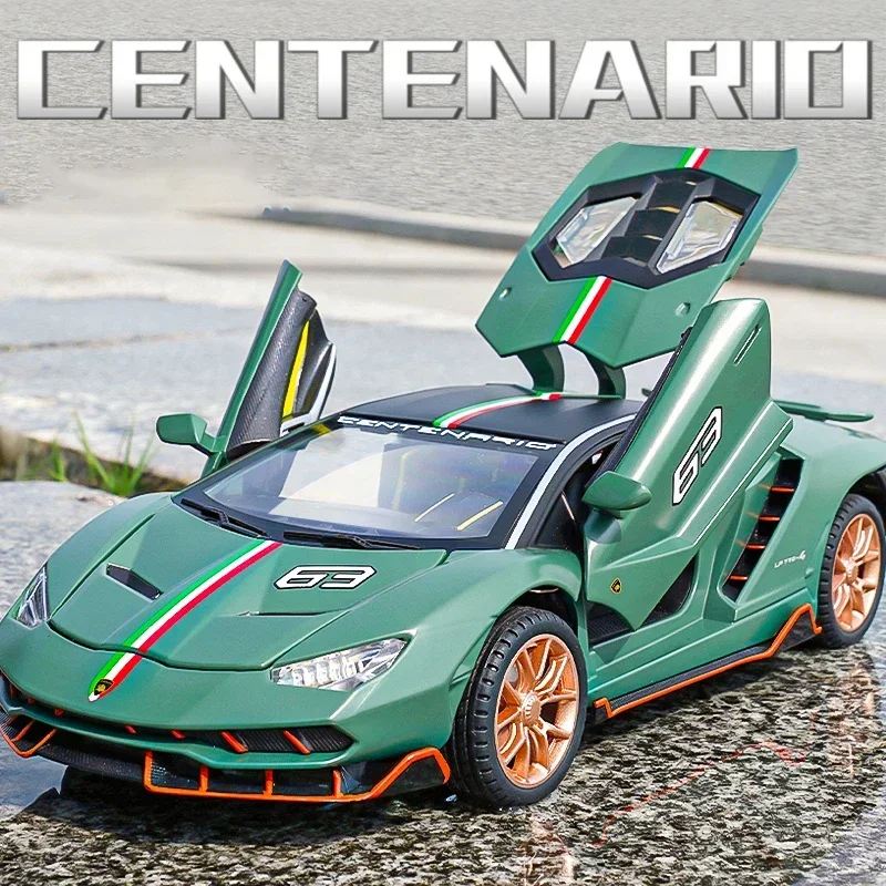 

1:24 Lambos LP770-4 Centenario Alloy Sports Car Model Diecast Sound Super Racing Lifting Tail Hot Car Wheel For Children Gifts