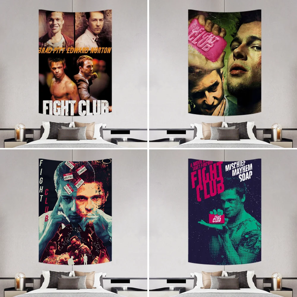 

Film Fight Club Tapestry Decoration Party Background Hanging Cloth Bedroom Tapestry Room Decor Aesthetic