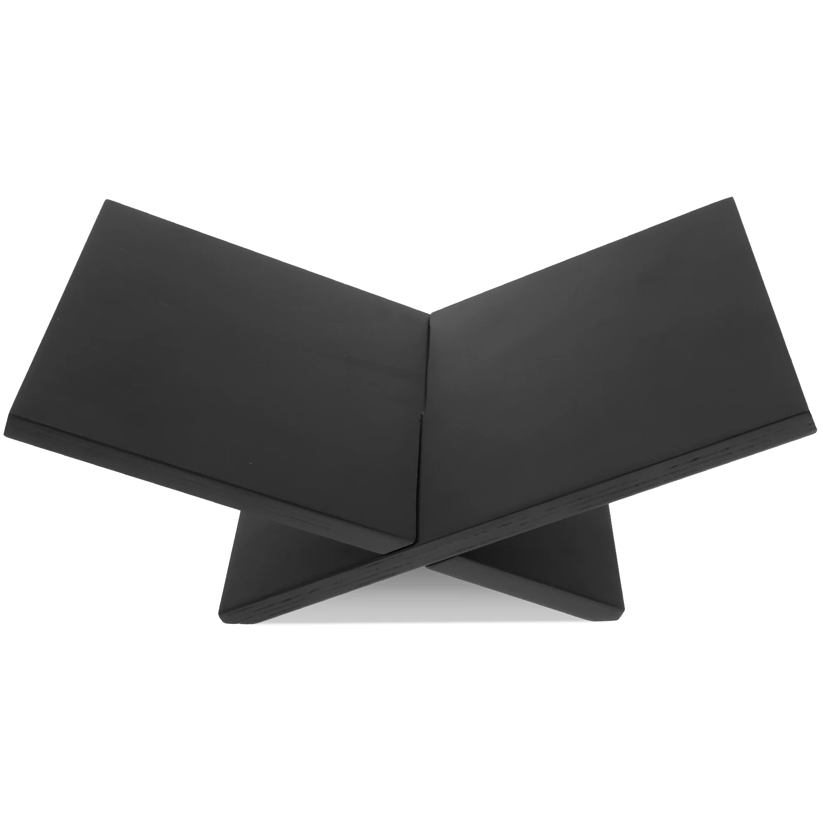 Wooden Reading Book Stand Black Cross Frame Bookstand Easel for Magazine Cookbook Textbook Art Study Coffee Table Decor