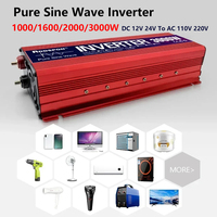 Pure Sine Wave Inverter Portable Voltage Converter DC 12V 24V To AC 110V 220V Solar inverters Peak Power 1000W 1600W 2000W 3000W