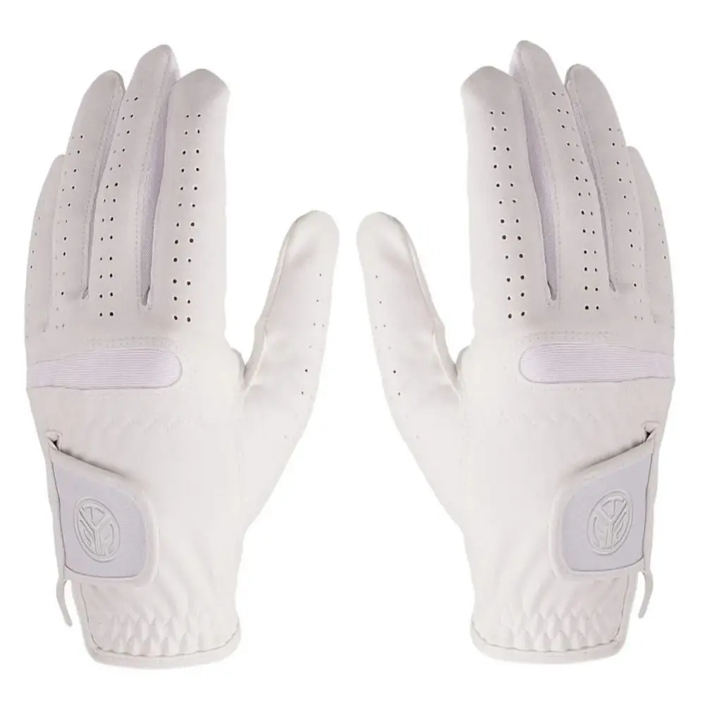 

Micro Fiber Men's Sports Golf Glove Breathable White Ultra-fiber Cloth Golfing Glove Single Left Hand Slip-Resistant Golf Gloves