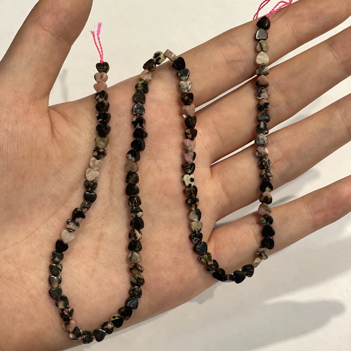 DIY Isolation Beads Natural Stone Hear Beads 5mm For Jewelry Making DIY Necklace Bracelet Chain Accessory