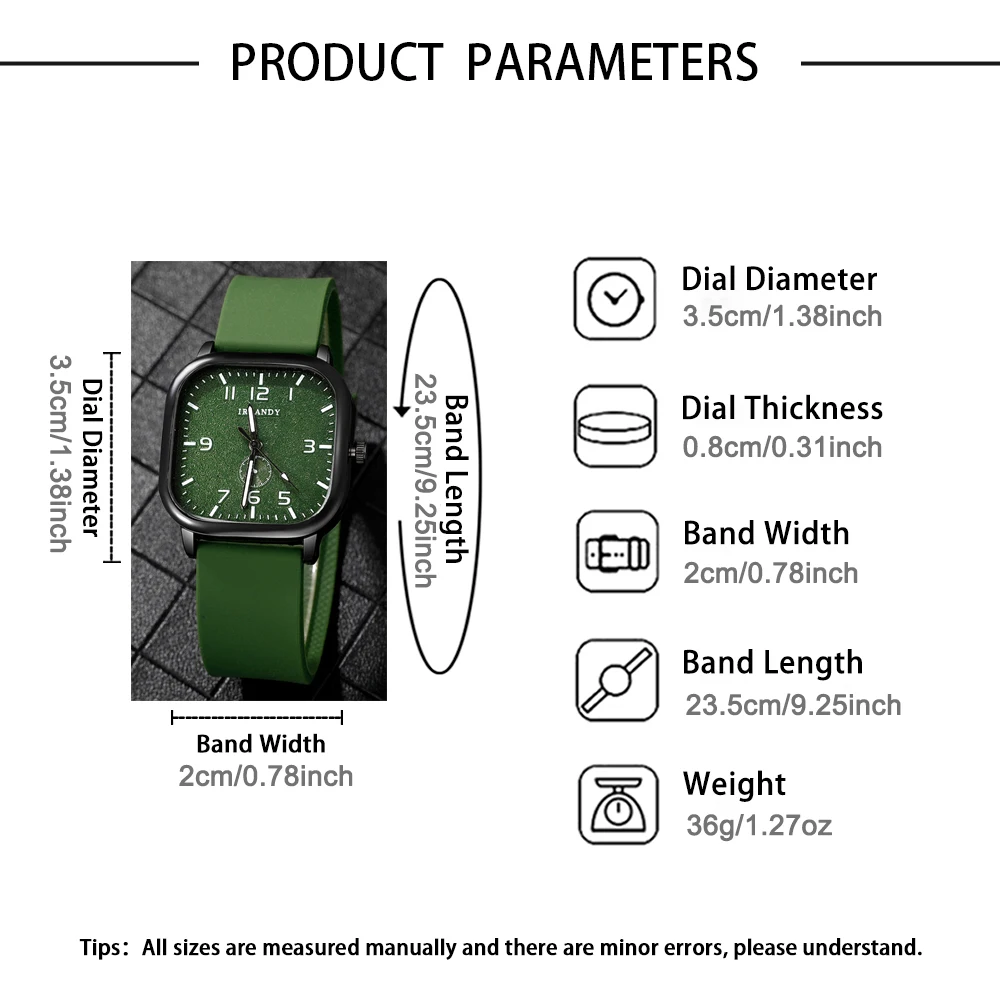 1pc new men's trendy, fashionable, sporty, versatile quartz watch Valentine's Day Easter Ramadan Halloween Christmas New Year's