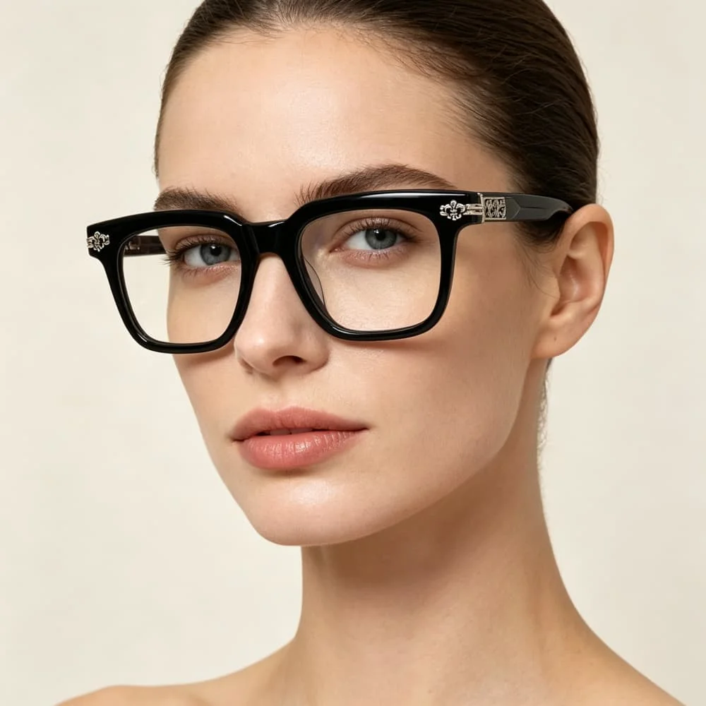 CH8330 Fashion Square Spectacle Frame, Anti Blue Ray Computer Reading Glasses, Progressive Presbyopia Eyeglasses, Custom Myopia