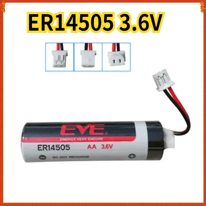 

1pce ER14505 3.6V Server Lithium Battery Non Rechargeable For CNC Machine Memory Power Supply