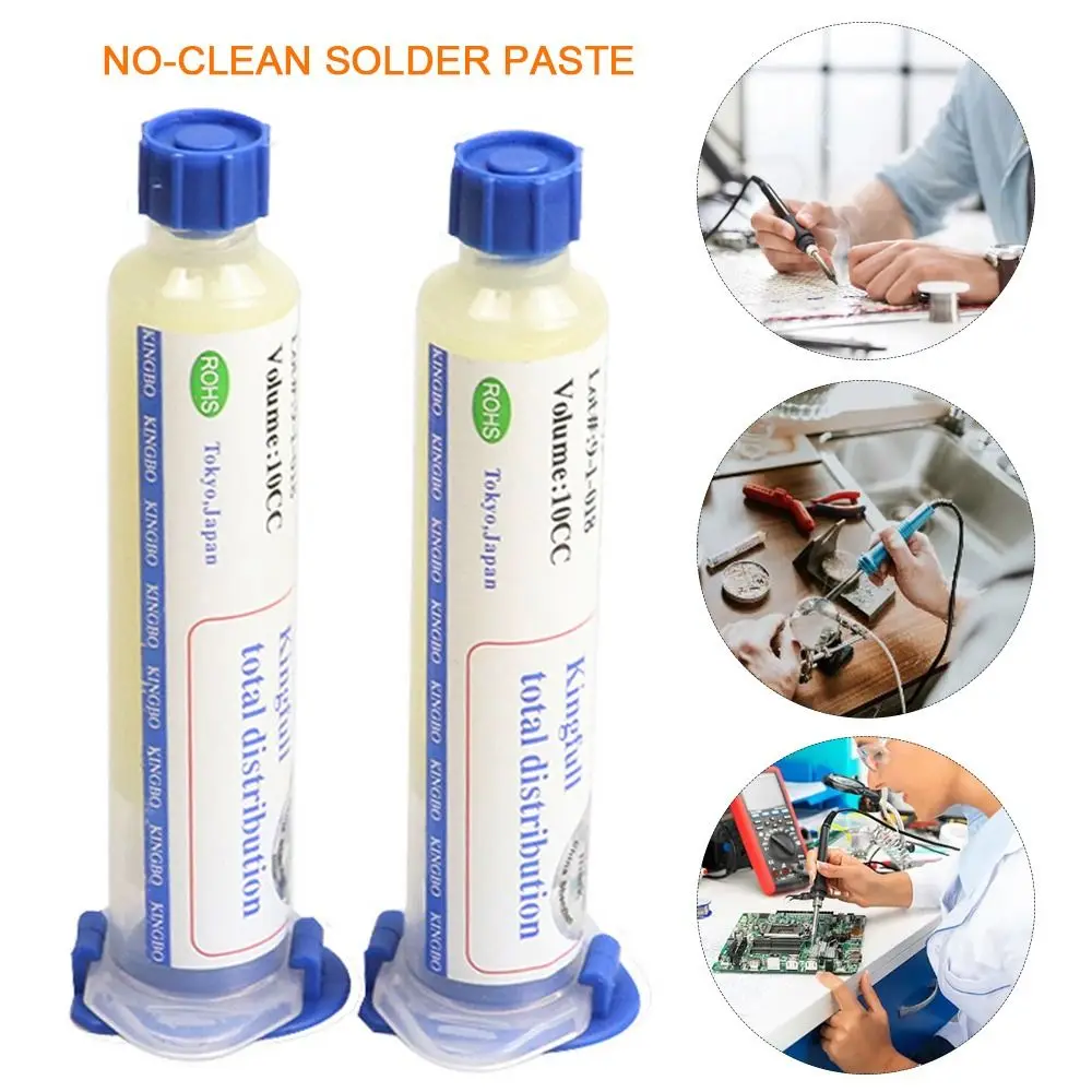 

10cc No-Clean Solder Paste RMA-218 Lead Free Clean Free Soldering Flux Halogen-free Soldering Repair Paste BGA PCB Reballing