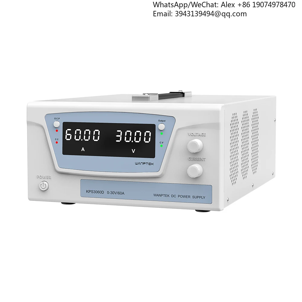 

KPS6040D WANPTEK High-power Regulated DC Power Supply 60v/40a 2400w Adjustable Desktop Laboratory Power Supply