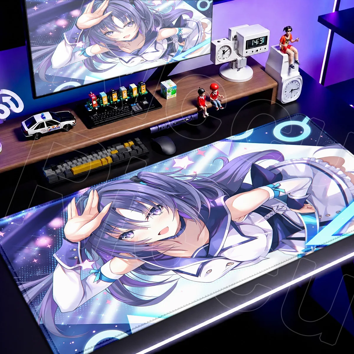 Blue Archive Hayase Yuuka Kawaii Girl New Mauspad HD Printing Office Laptop Keyboard Carpet E-sports Gamer Desktop Mat 900x400mm