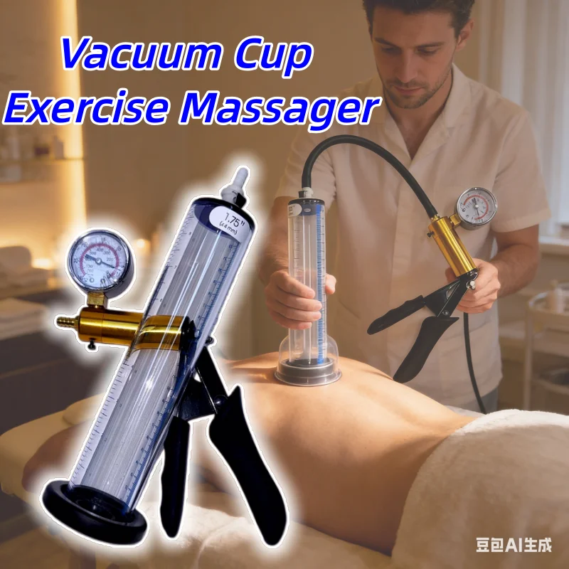 

Вакуумная чашка, ручной массаж, большой вакуумный тренажер для мышц с манометром, мужской тренажер для растяжки и усиления, принадлежности для спальни