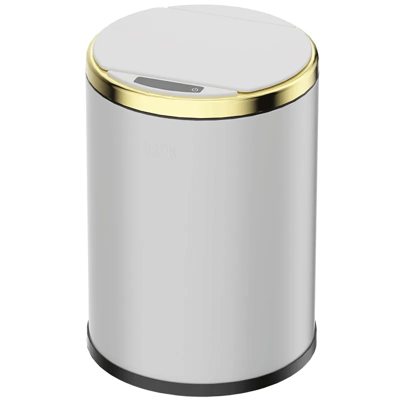 

Высокое качество, роскошные круглые бытовые интеллектуальные бесконтактные мусорные баки, автоматический мусорный бак для детских подгузников из нержавеющей стали