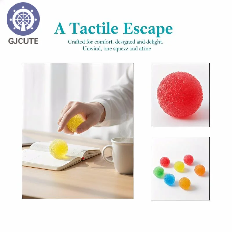 Sensory Stress Reliever Reusable Slushie Squeeze Ball With Crunchy Crackling Noise Creative Moldable Fidget Putty For All Ages