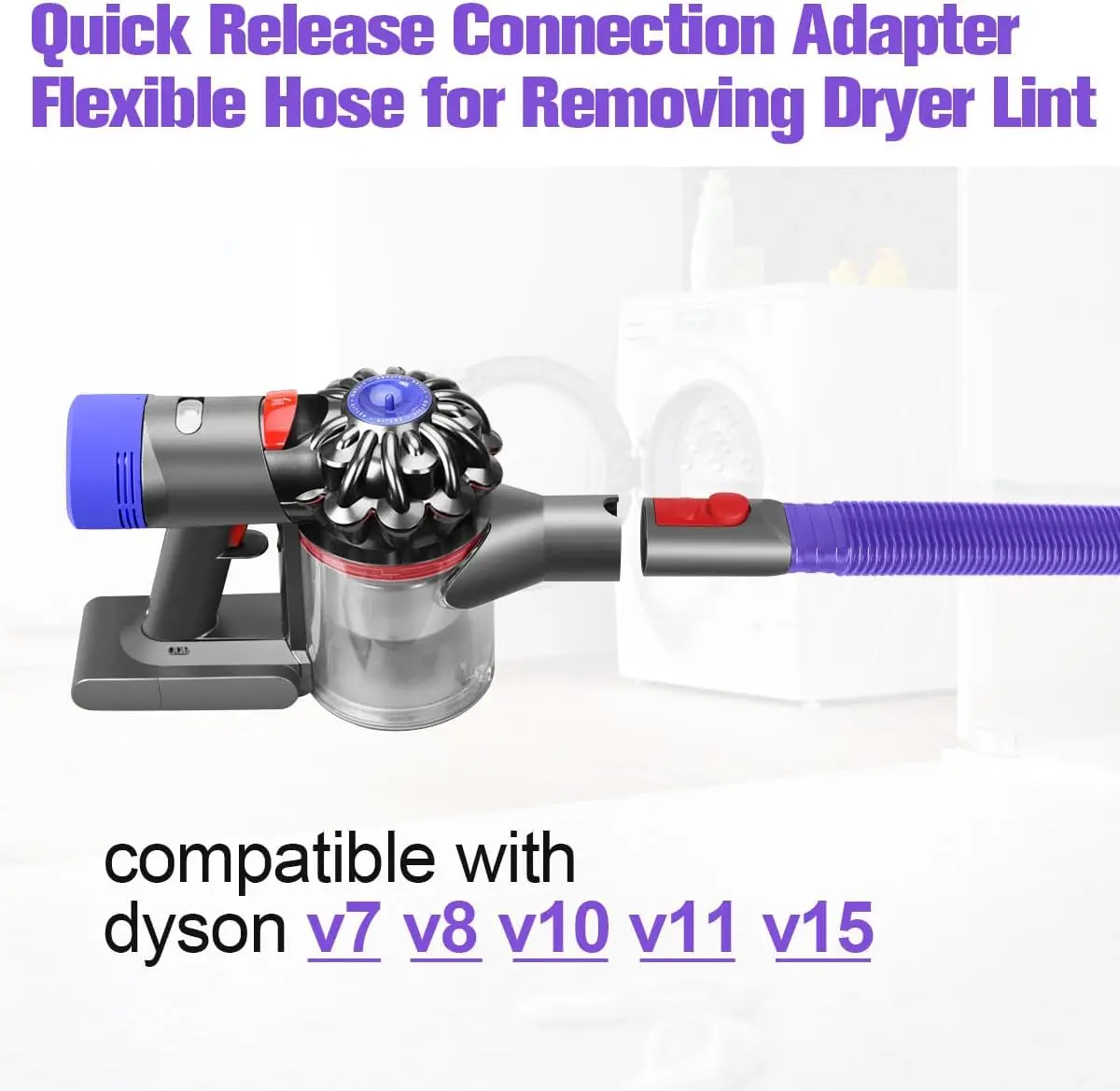 قطع غيار تركيب خرطوم للمكنسة الكهربائية دايسون V6 V7 V8 V10 V11 V12 V15 DC50 DC41 DC40 DC25 DC30 DC35 * 34 * 59 تنظيف المجفف