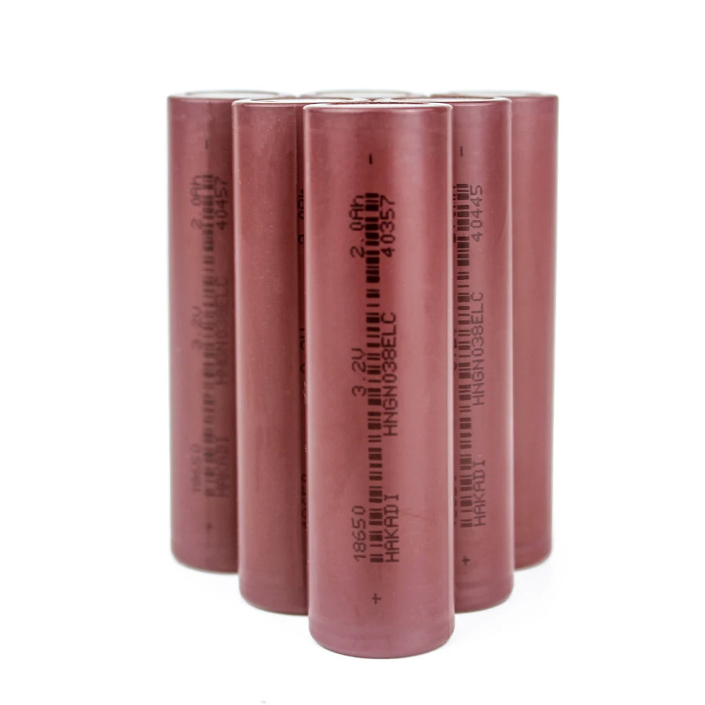 HAKADI 100PCS Lifepo4 Rechargeable Batteries 3.2V 2000mah 3000mah 4000mah 6000mah  Cell For DIY Power Bank Solar Energy Storage