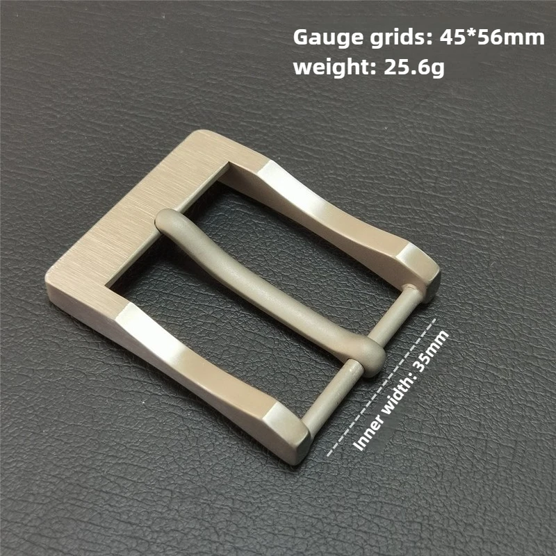 التيتانيوم النقي دبوس مشبك حزام خصر رئيس 3.5 سنتيمتر غير قابل للصدأ المضادة للحساسية حزام رئيس ملحق الترفيه رجال الأعمال حزام مشبك #2