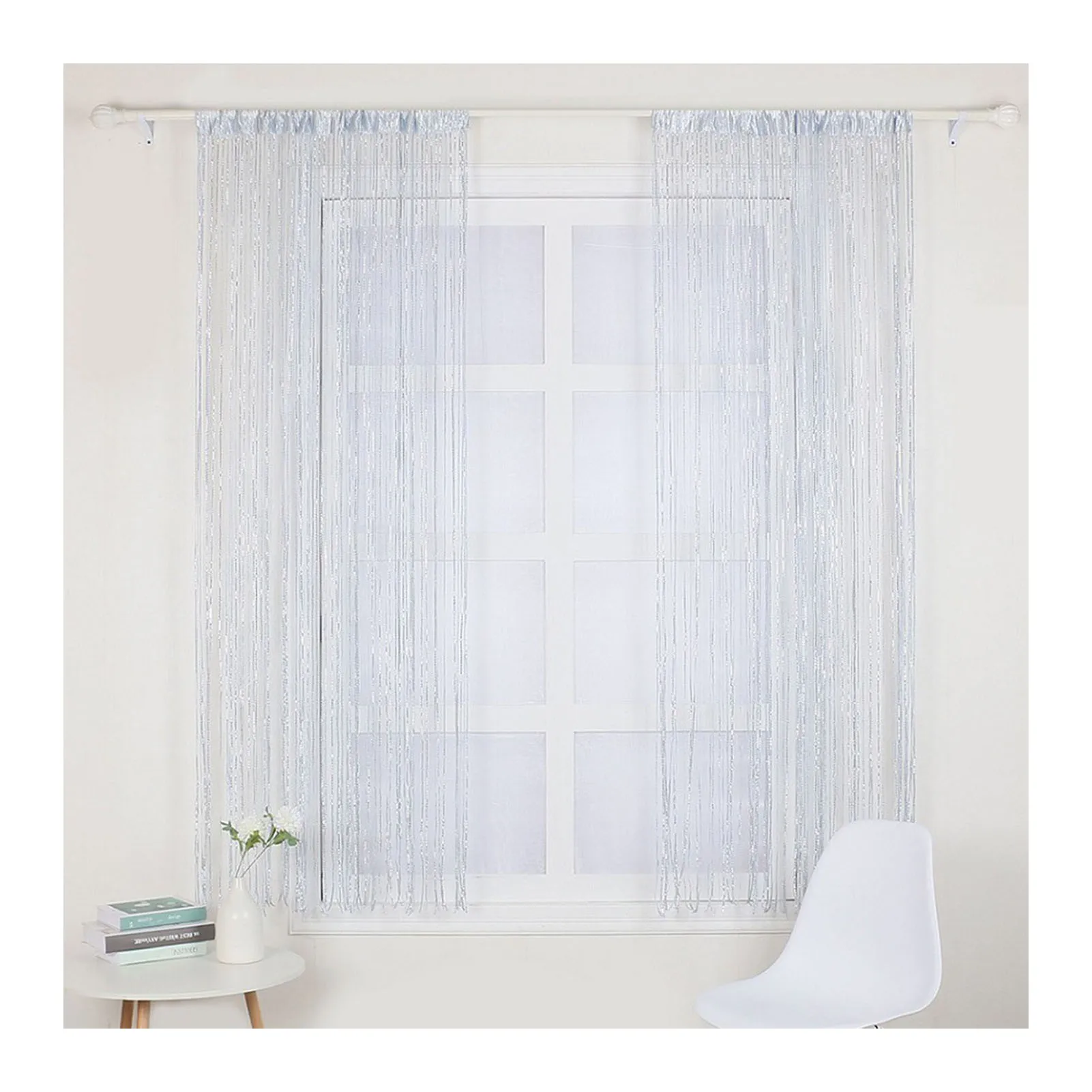 Door String Curtains Fringe Room Divider Curtains for Living Room Divider Decoration