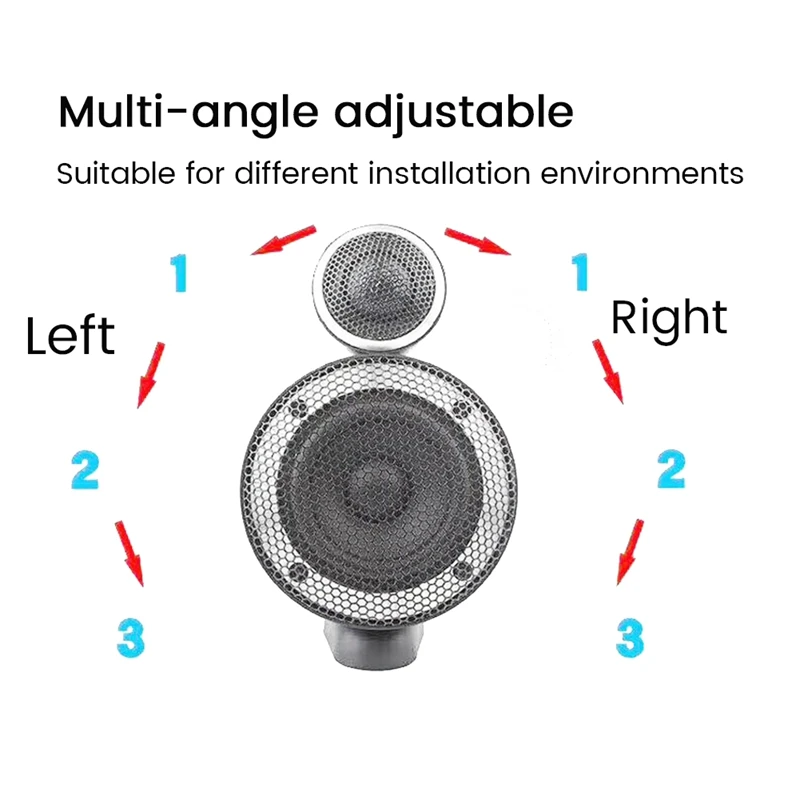 Car Audio Three-Way Midrange Speaker Bracket Tweeter Speaker Base Triangle Position