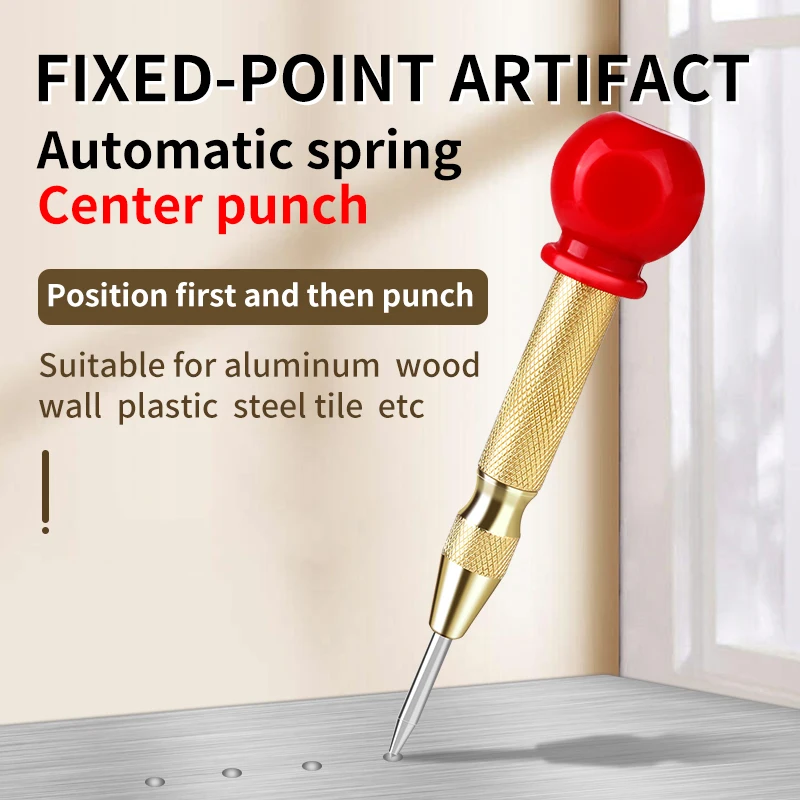 LUXIANZI General Automatic Center Punch Woodwork Press Dent Marker Metal Wood Glass Tile drill Marking Starting Holes Tools