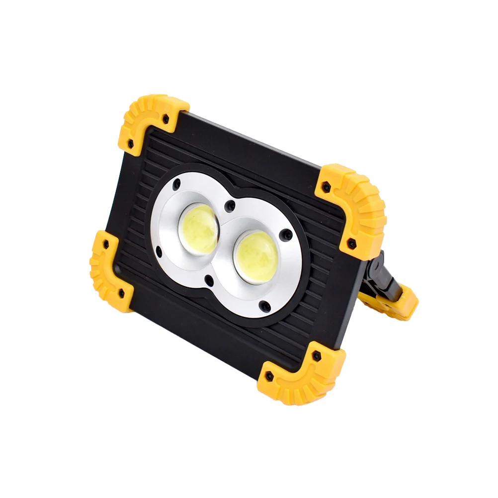 20W Cob Work Lamp Mini Construction Outdoor Garden Emergency Rechargeable Brightness Adjustable for Camping Hiking