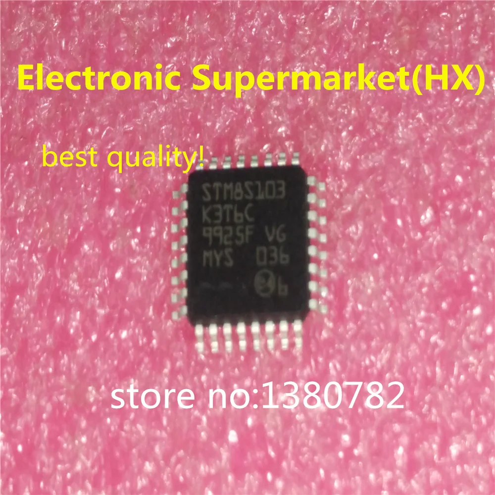 Free Shipping (20pcs-100pcs) STM8S103K3T6C  STM8S103K3T6 STM8S103 QFP-32 IC In stock!