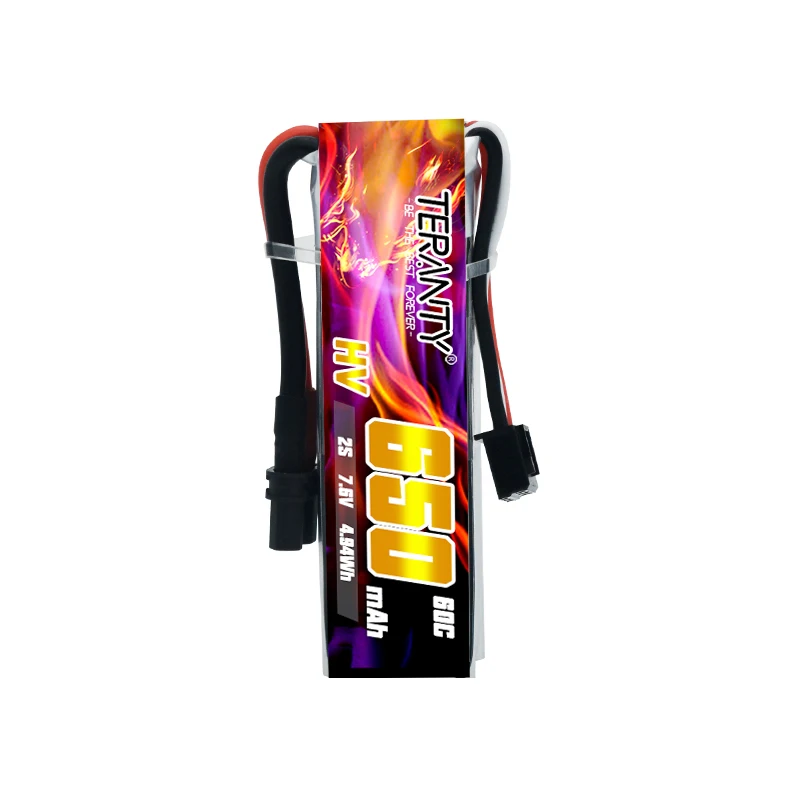 Batteria Lipo originale TERANTY 2S 7.6V 60C/120C 650mAh per elicottero RC Quadcopter FPV Racing Drone parti batteria ricaricabile