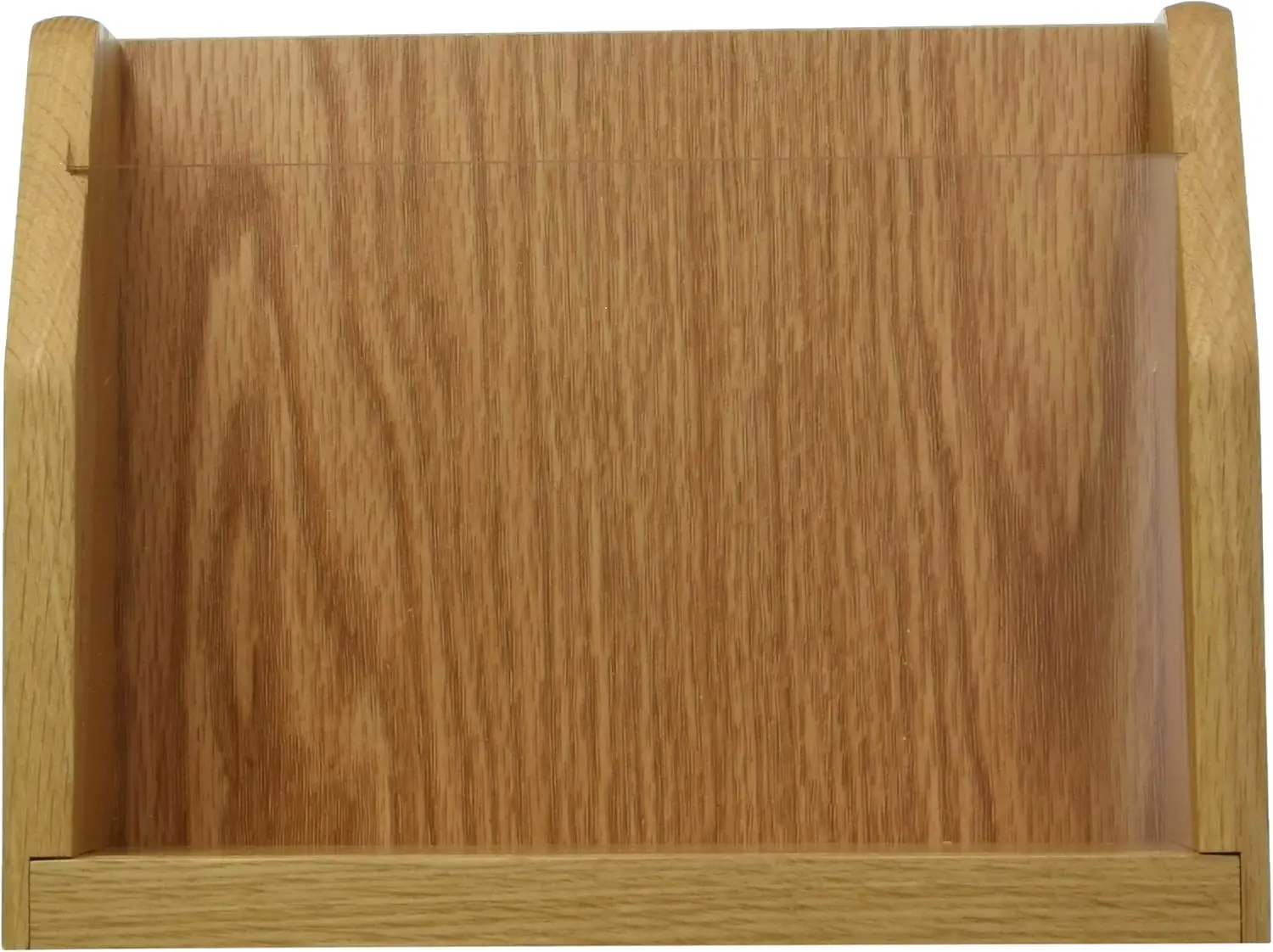 Countertop Magazine Display, Light Oak