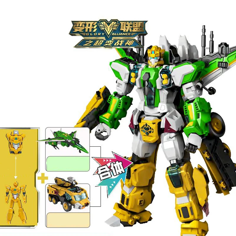 2025 New 2IN1 Car Aircraft Deformation Robot Toy Convertible Action Figure Plastic Model Robot Toys Anime Series Children Gift
