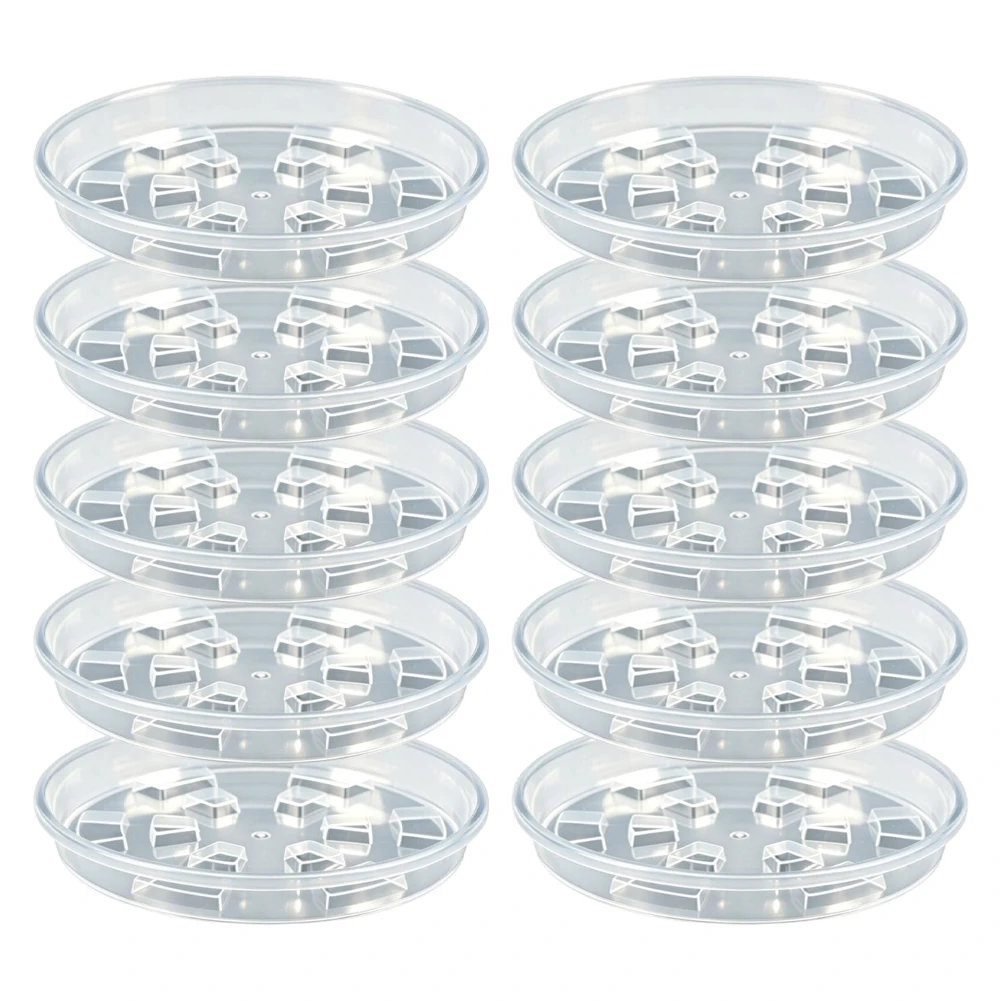 Drainage Tray Plant Saucer Thick Plastic Strong Load-bearing Waterproof Design For Indoor Plants Decorative Plant Saucers