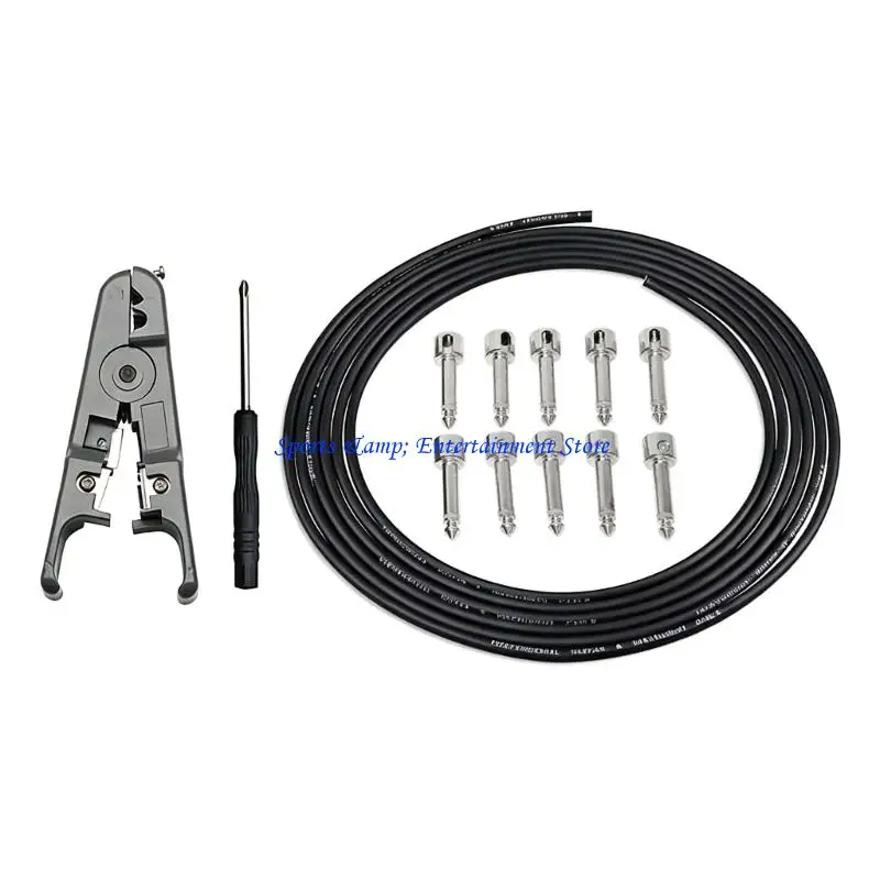G7NF Gitarre Pedal Board Kabel Draht 10 lötfreie Stecker Kabel Mini Schraubendreher – Detail 7