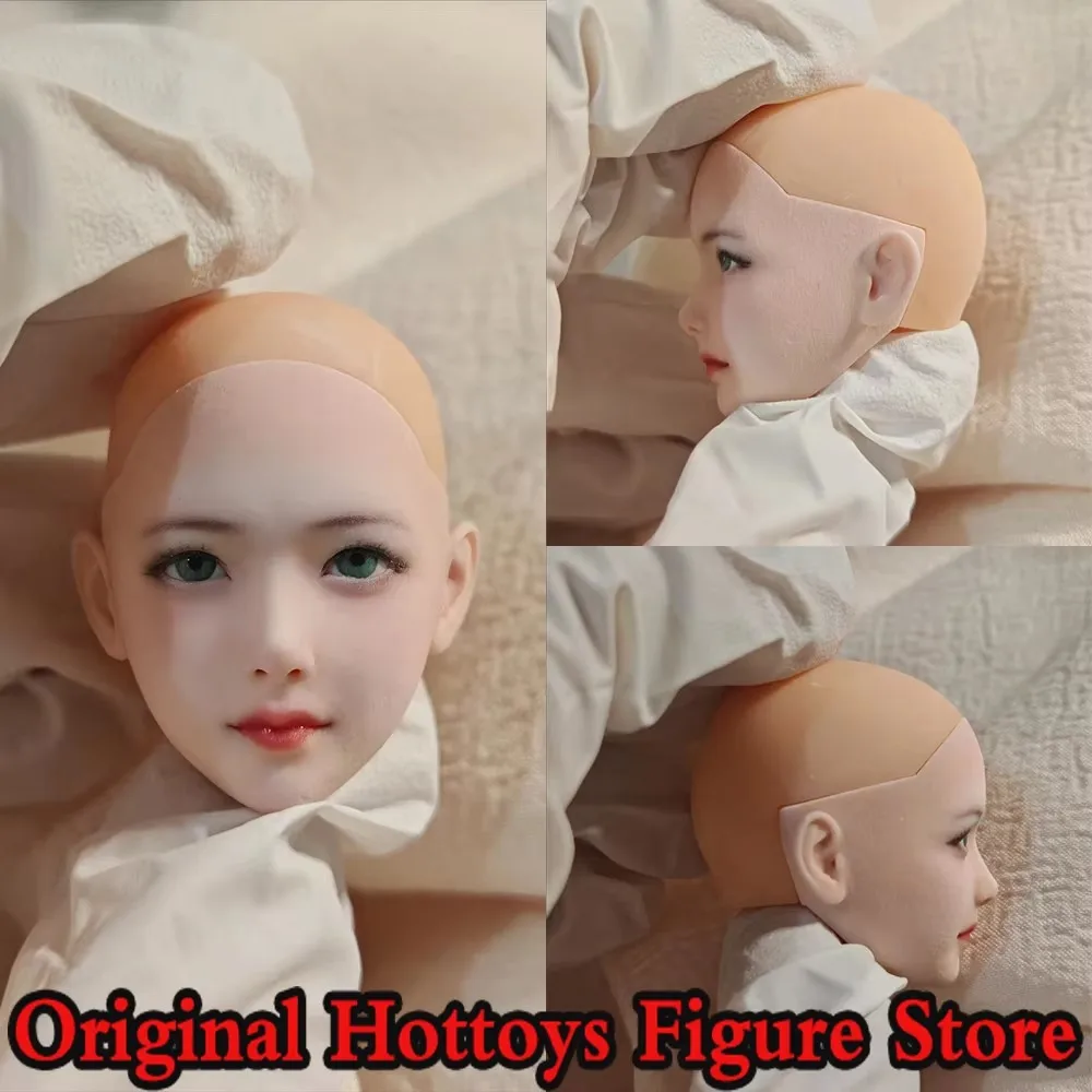 1/6 Scale Female Soldier Tang Li Head Sculpture Makeup Bald Head Beauty Head Carving For 12-inches Action Figure Doll Body