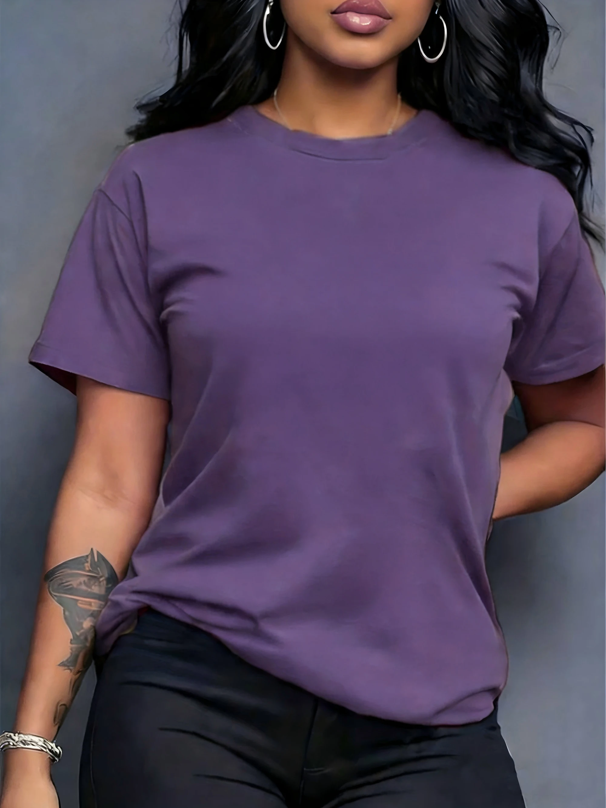 

Woman T-Shirts Promote Sales Casual Retro T-Shirt Slimming Fashion Short Sleeve Women Comfortable All-match Soft Clothing