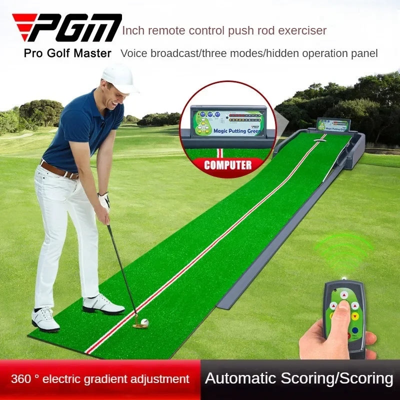 PGM Golf ไฟฟ้าพัตเตอร์ Practitioner รีโมทคอนโทรล Lifting Voice Broadcast คะแนนอัตโนมัติ/นับจังหวะ Practice