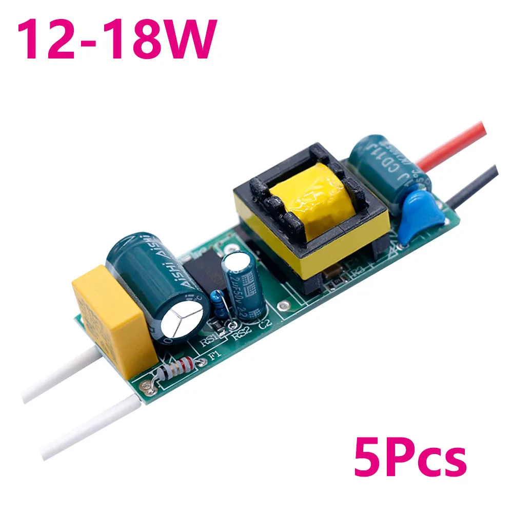 5PCS LED Driver 300mA 1W 2W 4W 6W 8W 9W 10W 15W 18W 25W 35W 40W For LEDs Power Supply Lighting Transformers For LED Repair DIY