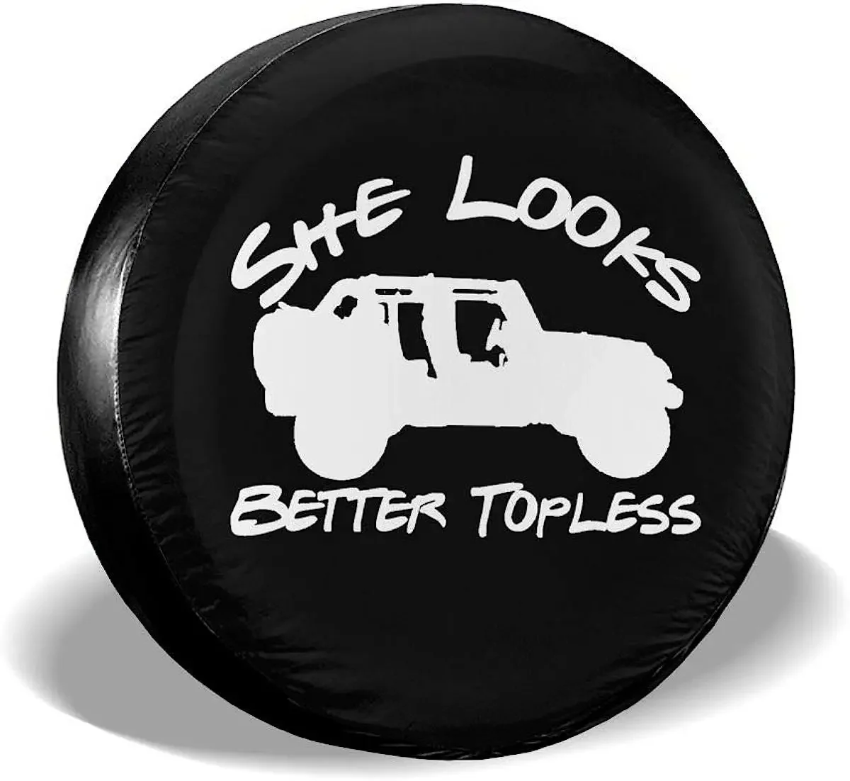 Spare Tire Covers She Looks Better Topless Waterproof Sun Protector Dustproof Wheel Covers For RV SUV Truck And Other Vehicle