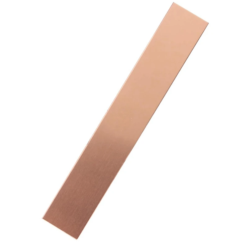 Pure Copper Anode 2 Pcs, 6 X 1 X 0.04 Inch (19 GA) 99.95% High Purity Copper Electrode Strips Pure Copper Shee