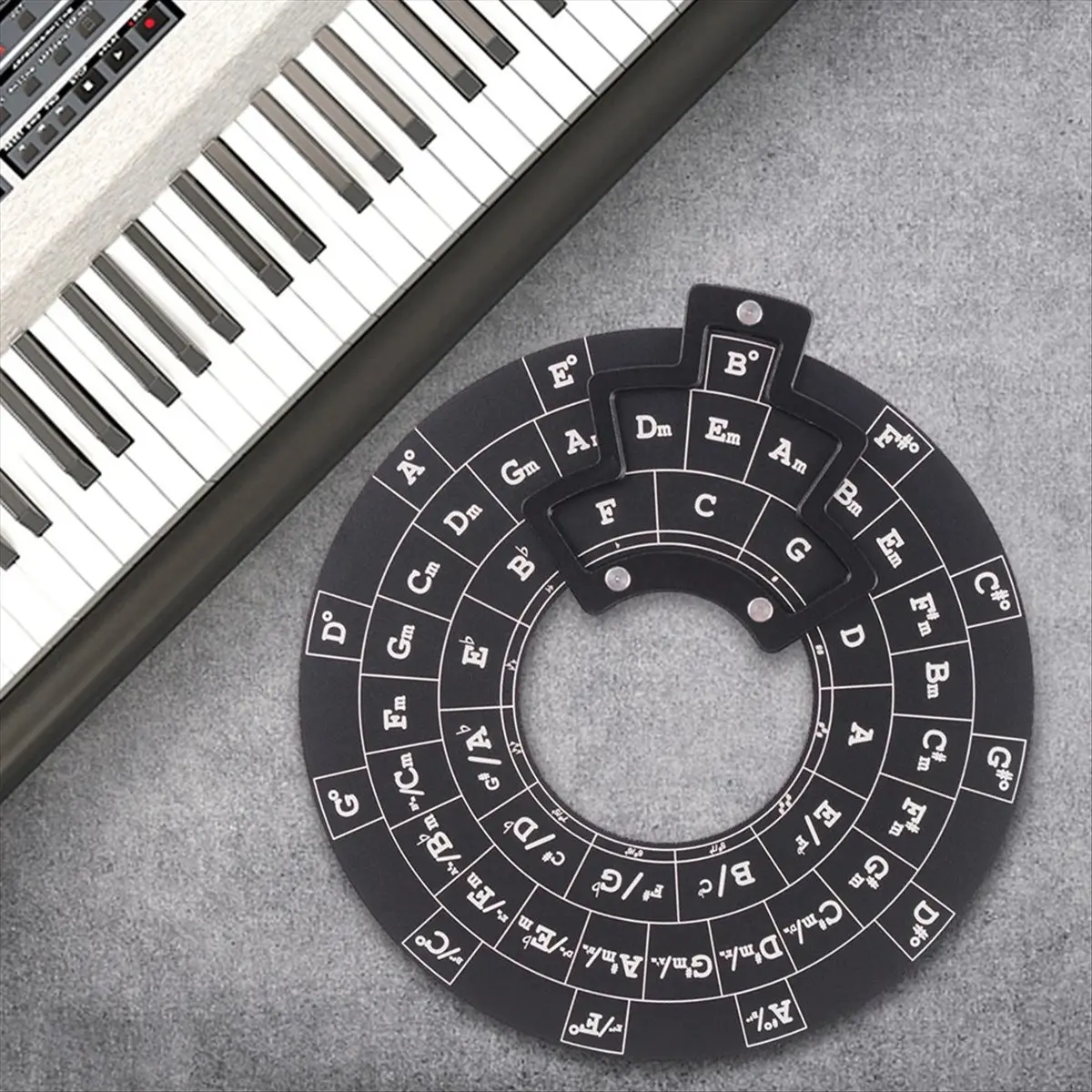 ABPF Circle of Fifths Wheel Guitar Chord Wheel Wooden Melody Tool Musical Chord Wheel for Musicians Guitar Accessories view 5
