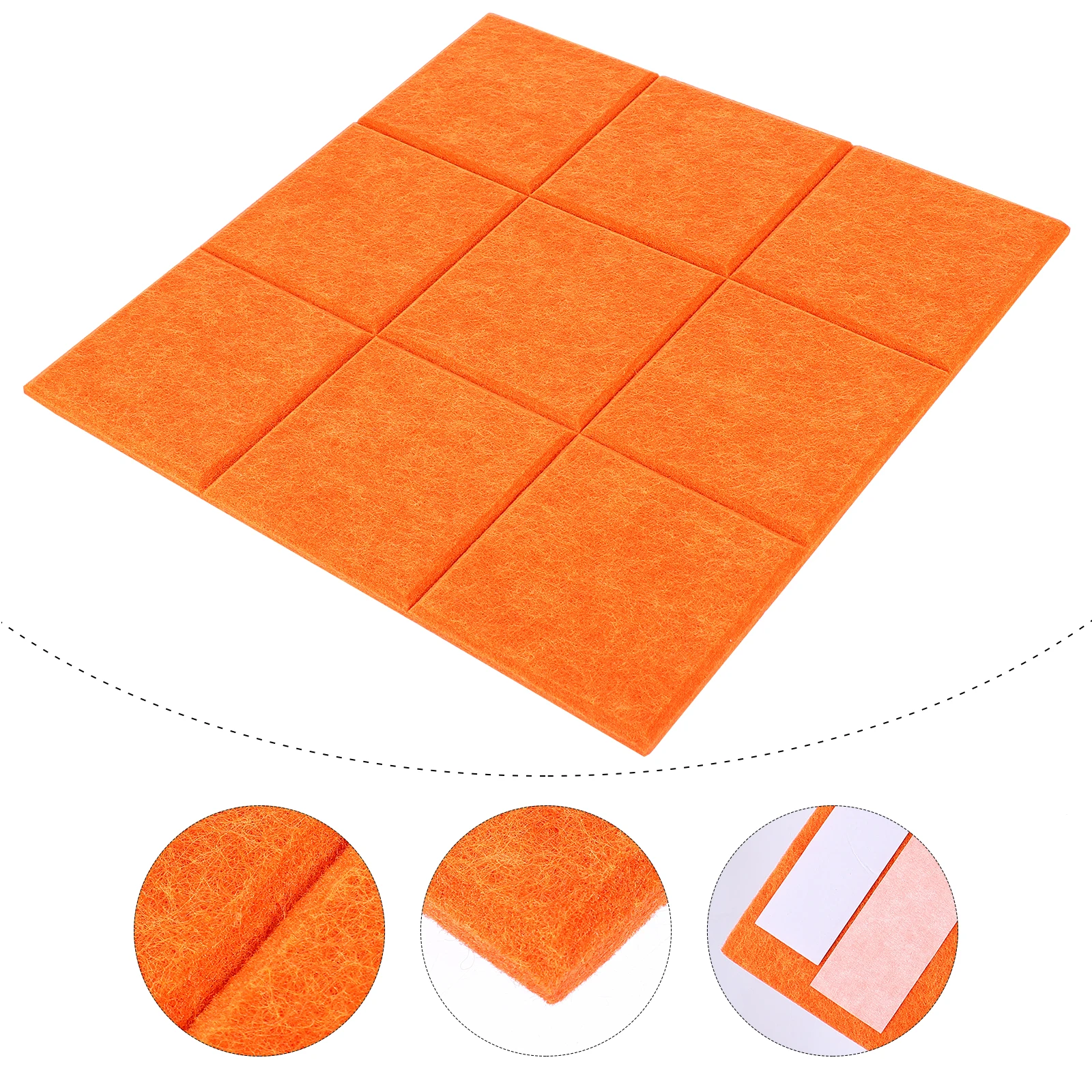 Self-Adhesive Felt Board Wall Decorative Bulletin Message Grid Note Photo Background Classroom Home Decoration Felt Board