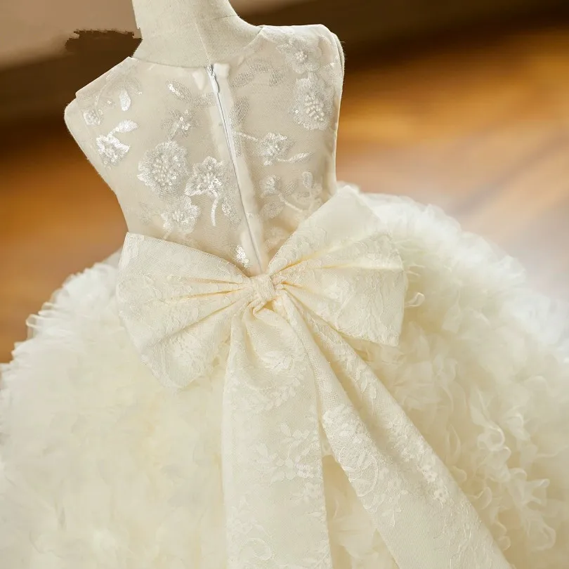 Neues Abendkleid für Kinder, Gastgeberin, Klavierauftritt, Hochzeit, Geburtstag, Abschlussfeier, Partykleider für Mädchen A5062 Vestidos Infantil – Detail 7