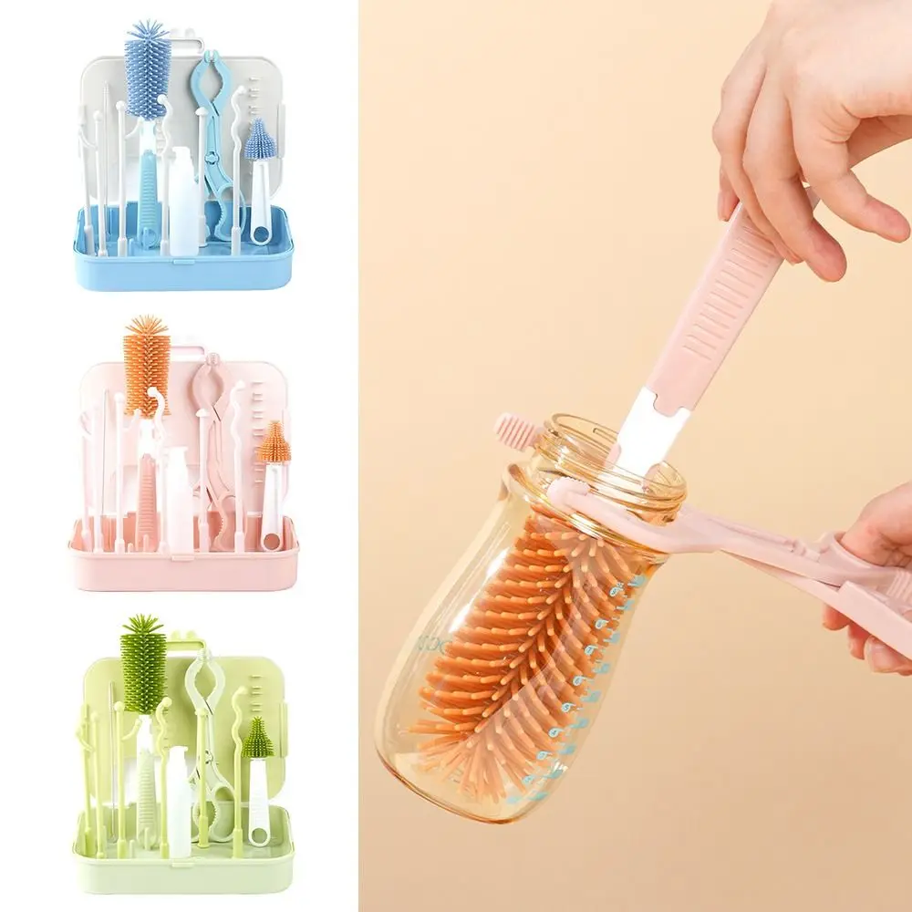 

Multi-functional Baby Bottle Cleaner Universal Silicone Feeding Bottles Cleaner Heat Resistant Baby Bottle Brush