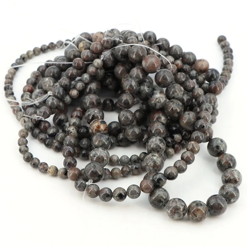 

6/8/10mm Natural Stone Yooperlite Stone Round Loose Bead Crystal Stone Jewelry Making DIY Accessories Bracelet and Necklace Gift