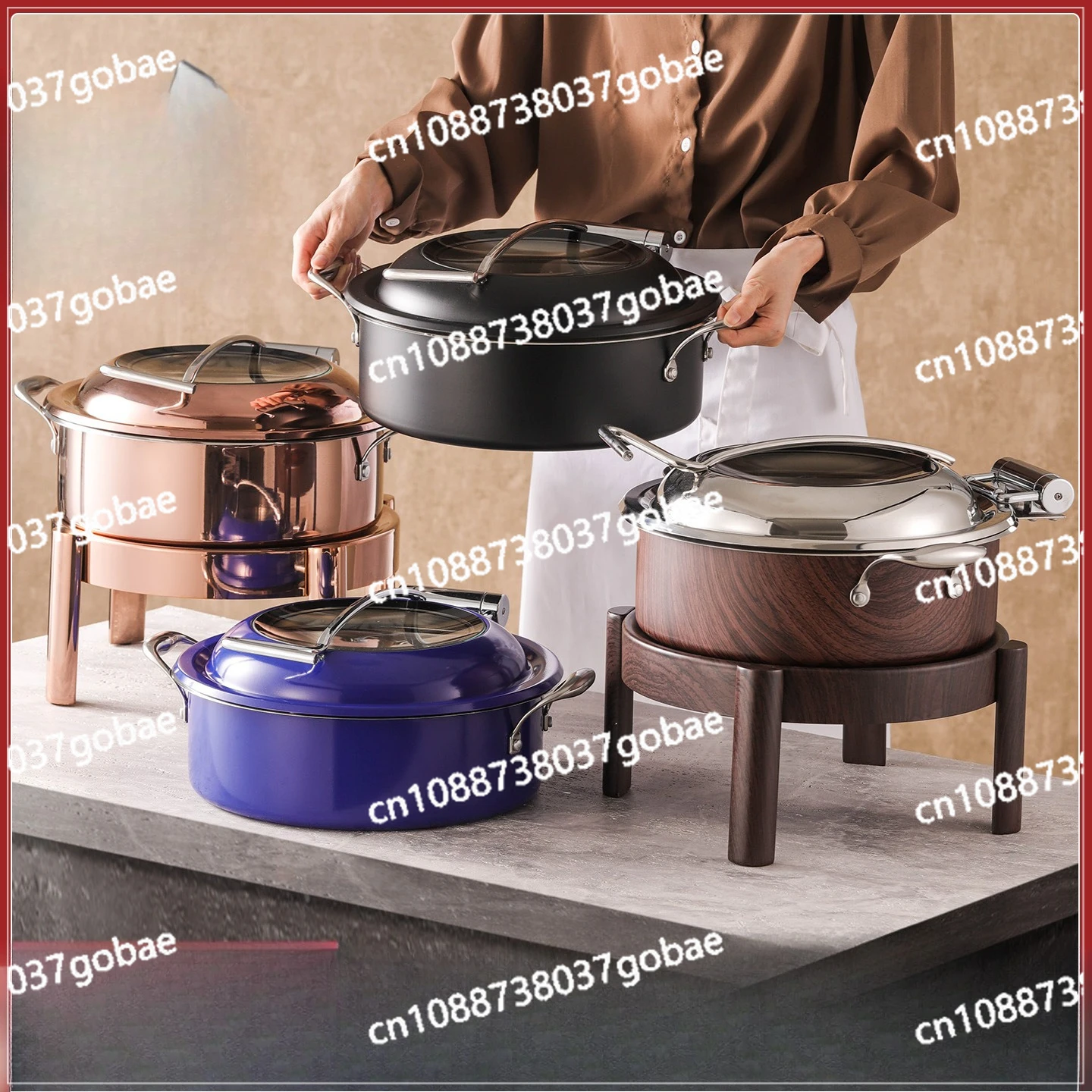 Commercial Color Insulation Pot Heating Vegetable Warmer Electric Dinner Plate Heating Insulation Dinner