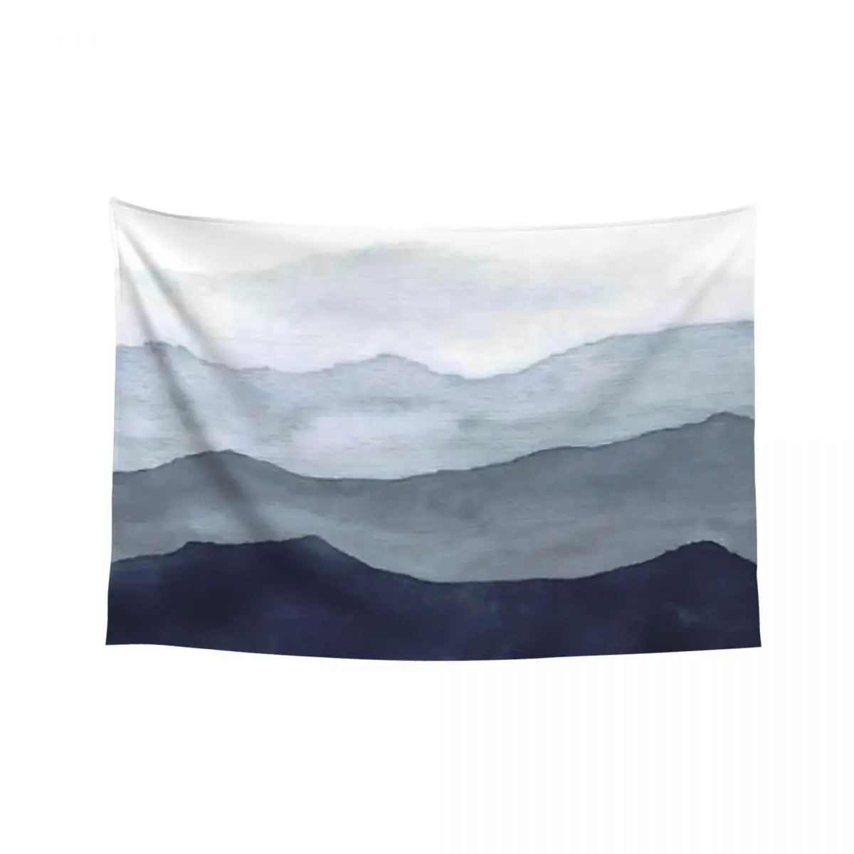 

Indigo Abstract Watercolor Mountains Tapestry Decoration Room Room Decor Cute Wall Decor Art Mural Tapestry