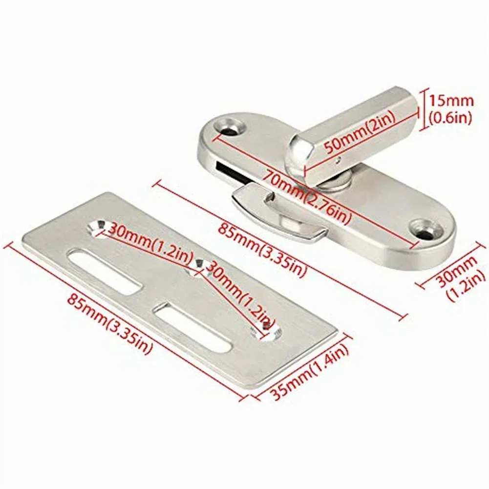 

304 Stainless Steel Hasp Latch Lock Gate Latches Door Lock Sliding Cabinet Door Lock Handle Door Latch Home Hardware Gate-Latch