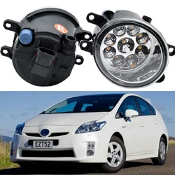 2PCS Car Front H11 LED Fog Light Halogen Lamp 12V For Toyota Prius Hatchback (ZVW3_) 1.8 Hybrid 2009 2010 2011 2012
