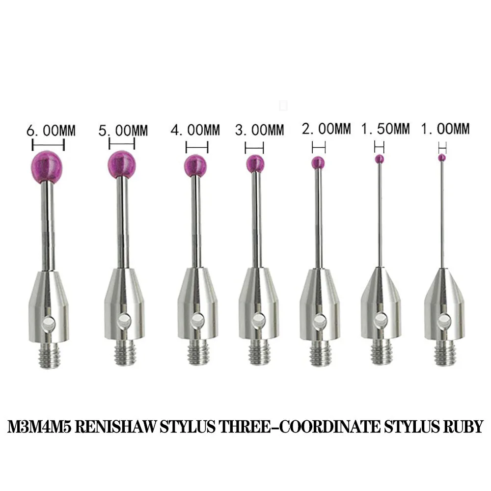 Imagem -04 - Cnc M3m4m5 Renishaw Stylus Estilete de Três Coordenadas Ruby Stylus Sonda Tridimensional Stylus Máquina-ferramenta Sonda